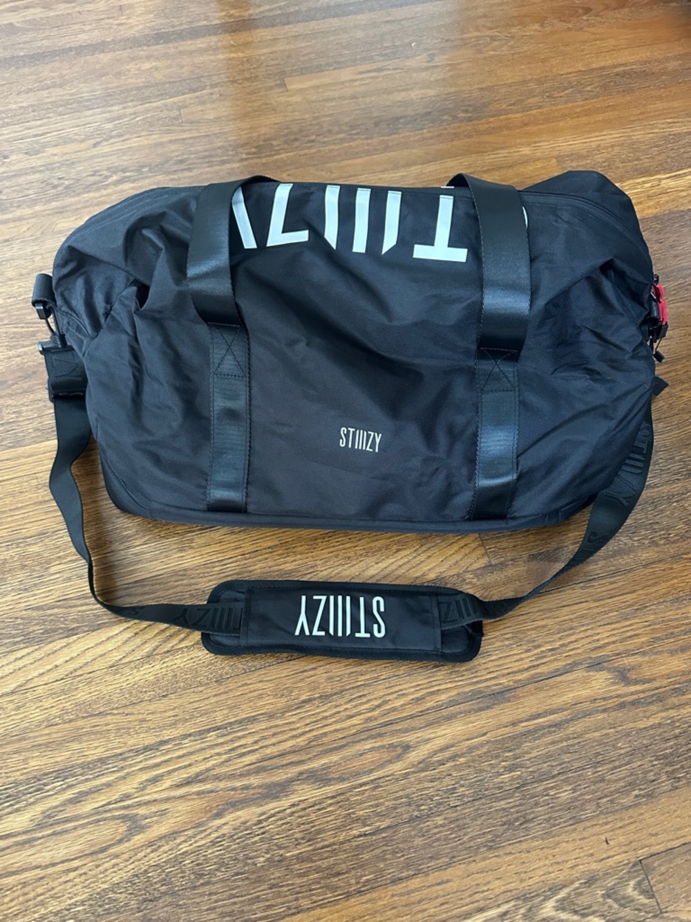 Black STIIIZY Nylon Duffle Bag with Shoulder Strap NWT